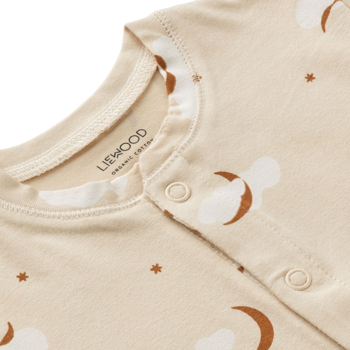 Liewood Pyjama-Jumpsuit Boye „Stargazer / Foggy mix“, Gr. 56, 68-80 – Bild 3