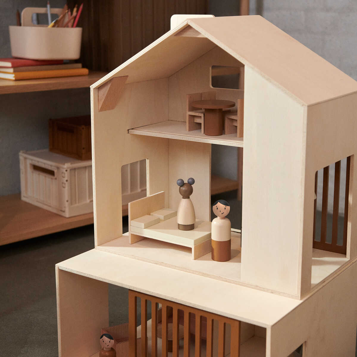 Liewood Puppenhausmöbel Gillian „Hunter green mix“, 8-teiliges Set – Bild 3