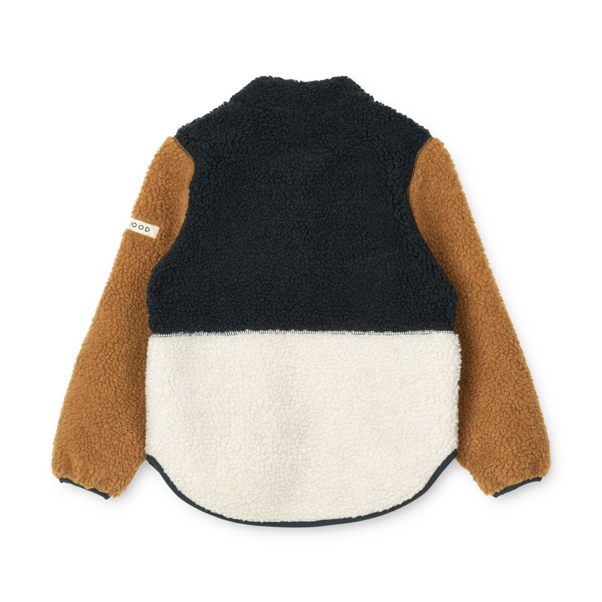 Liewood Nolan Sherpa Jacke für Kinder „Midnight Navy / Golden caramel mix“, Gr. 80 – Bild 2