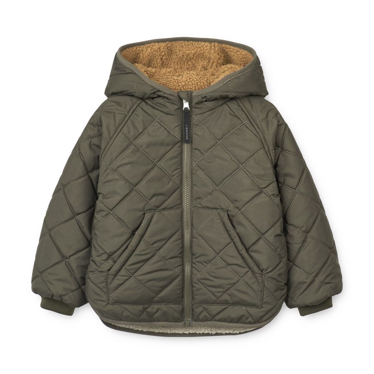 Liewood Jackson Thermo-Wendejacke für Kinder „Army brown mix“, Gr. 80 – Bild 2