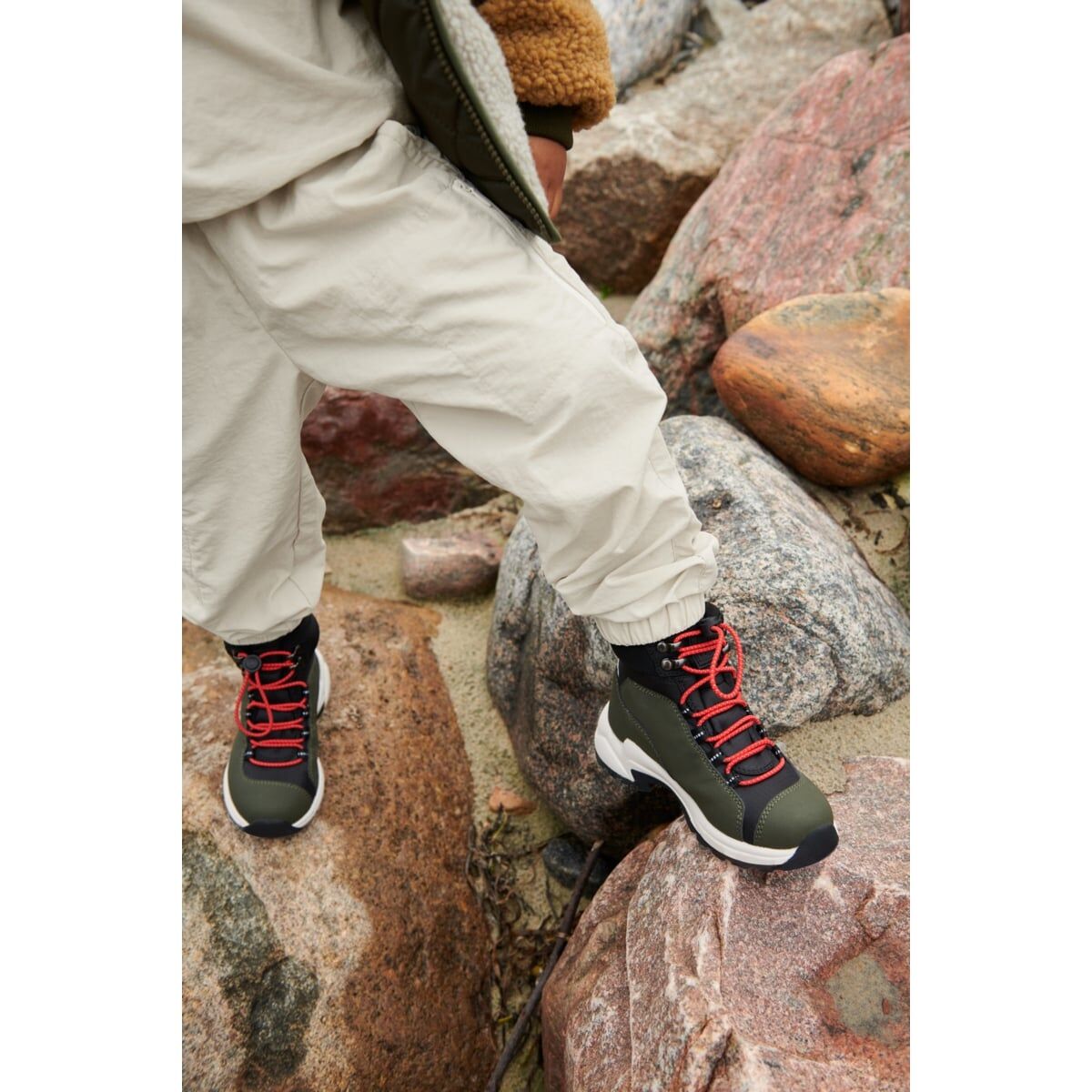 Liewood Jackson Thermo-Wendejacke für Kinder „Army brown mix“, Gr. 80 – Bild 5