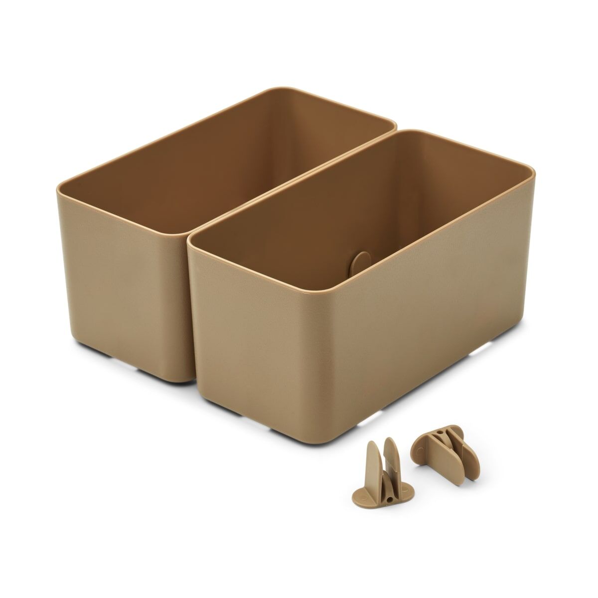 Liewood Aufbewahrungssystem Jamal „Oat“, large, 2er-Set, 21x10,5cm