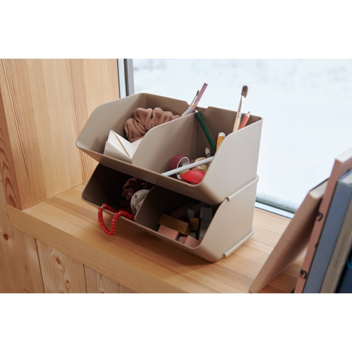 Liewood Aufbewahrungssystem Rosemary „Sandy“, medium, 2er-Set, 12x28x18cm – Bild 4