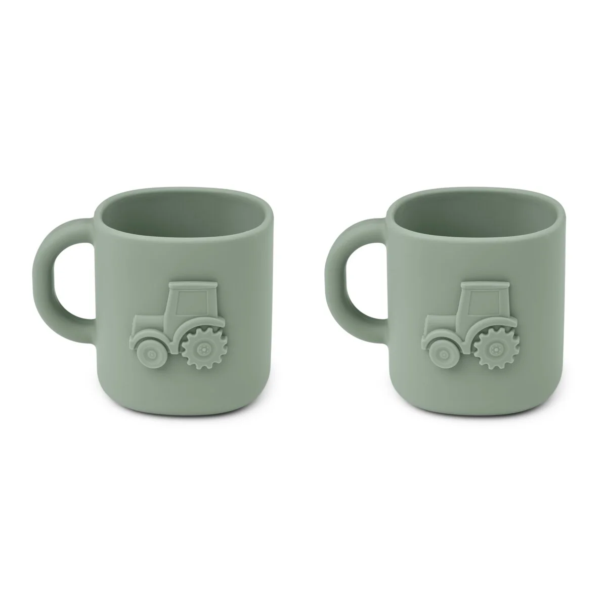 Liewood 3D Silikon-Tassen-Set Chaves „Faun Green“, 2er-Pack