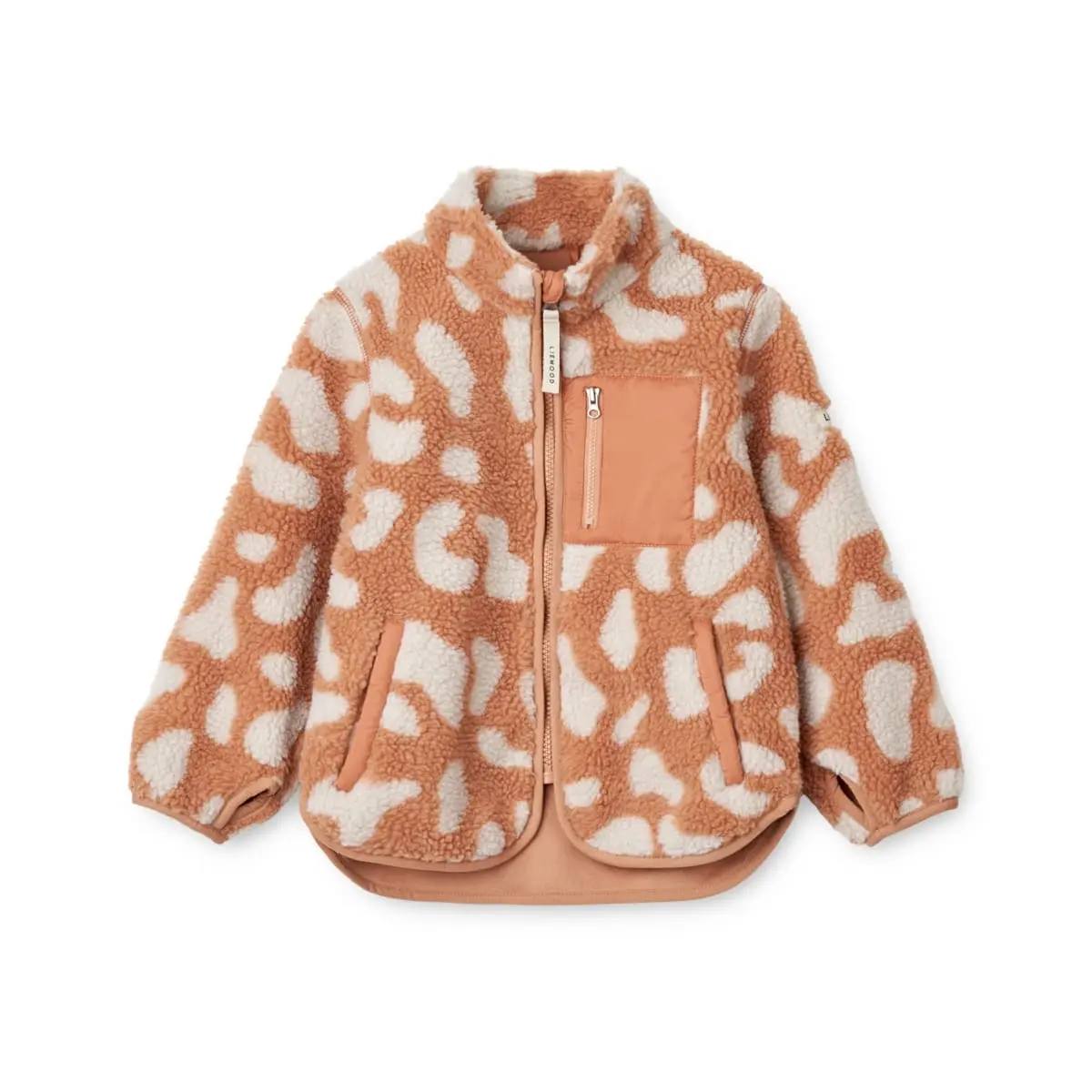 Liewood Nolan Sherpa Jacke für Kinder „Mega leo / Tuscany rose“