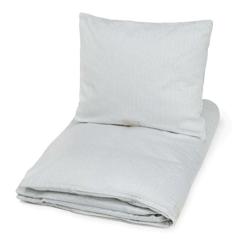 Cam Cam Junior Bettwäsche „Classic Stripes Blue“ – 100x140cm / 40x45cm