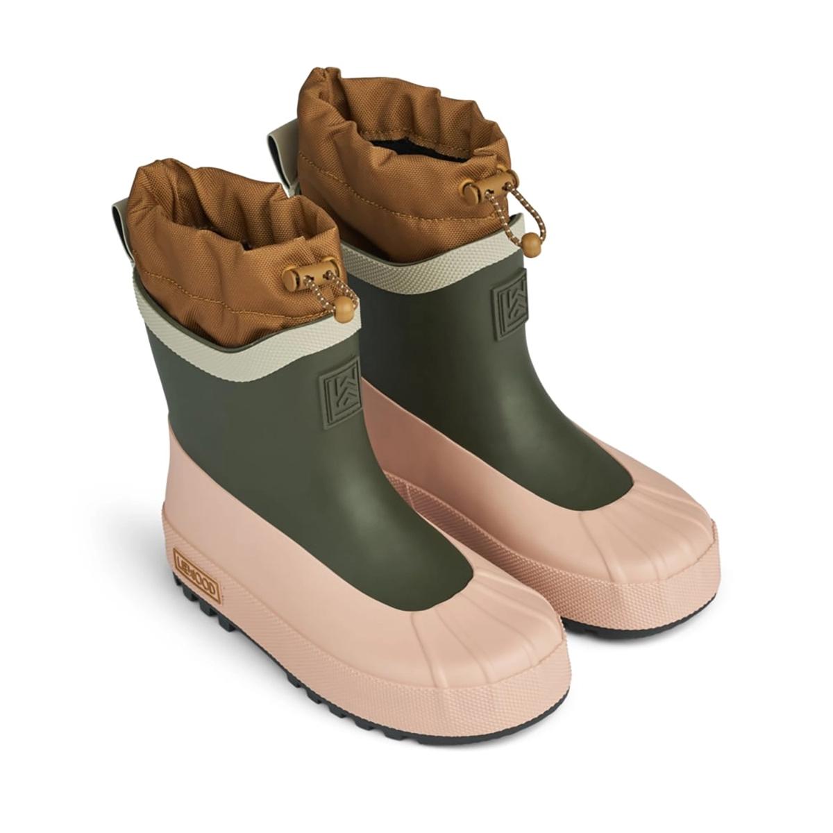 Liewood Gummistiefel Isaac „Army brown / Multi mix“