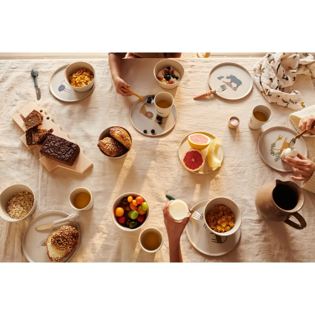 DELISTED Liewood Kinder-Schüssel Cees „Circus / Sandy“ aus PET, 6er-Set – Bild 3