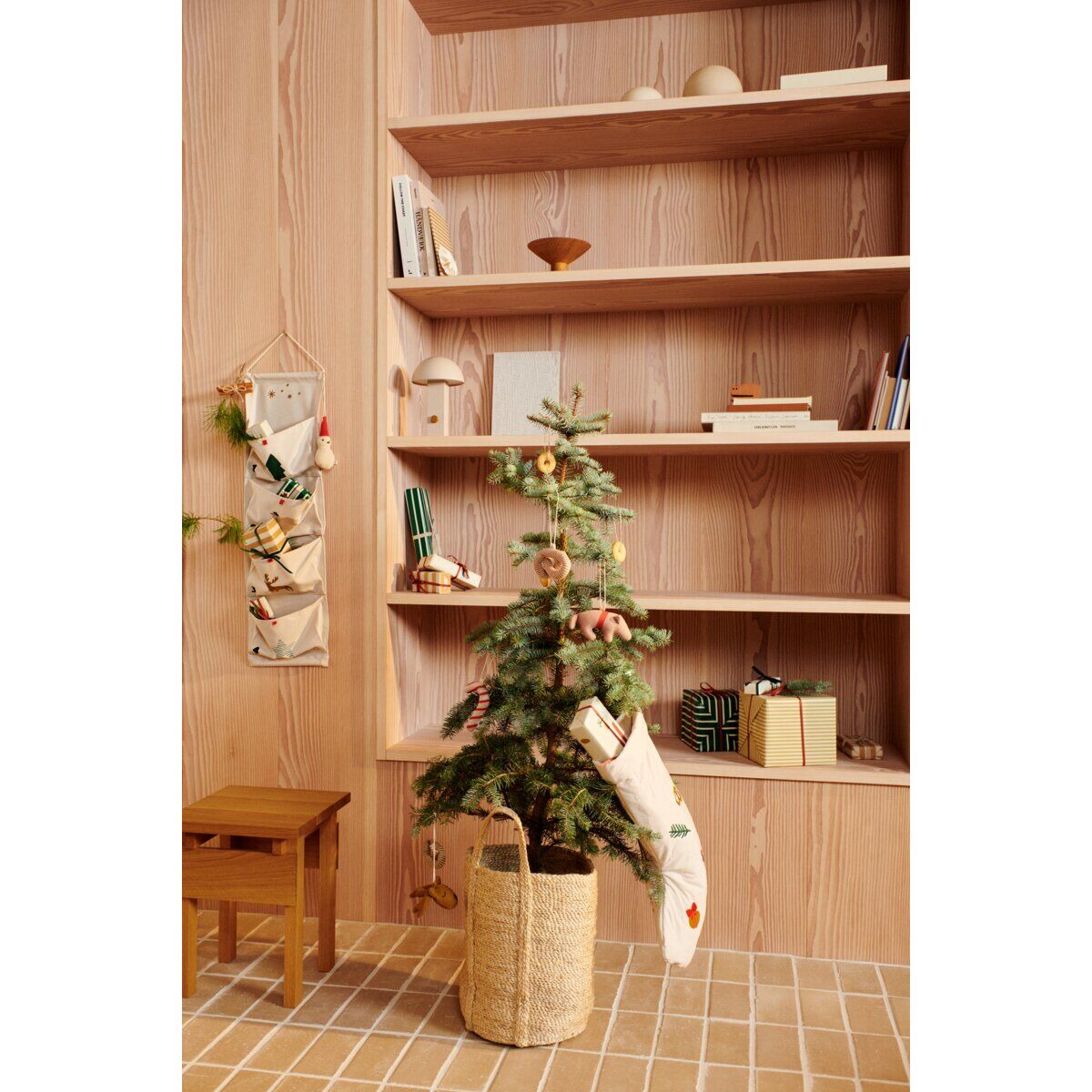 Liewood Weihnachtsstrumpf Basil „Holiday / Sandy“, 40x22cm