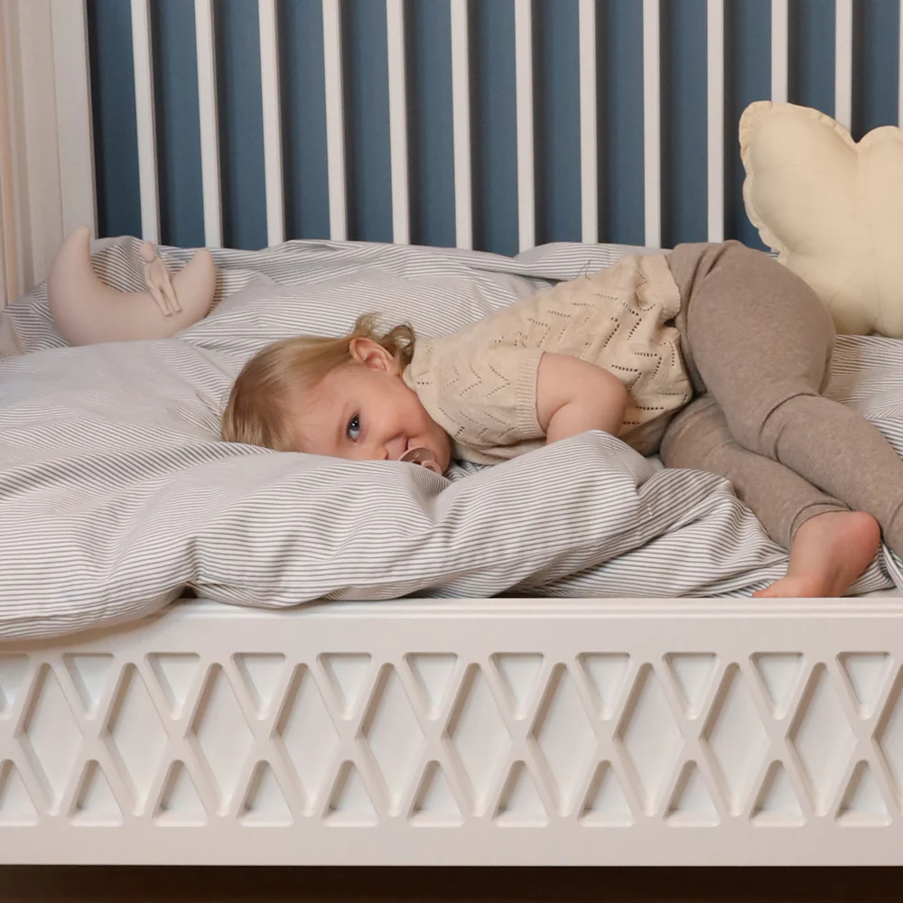 Cam Cam Junior Bettwäsche „Classic Stripes Camel“ – 100x140cm / 40x45cm