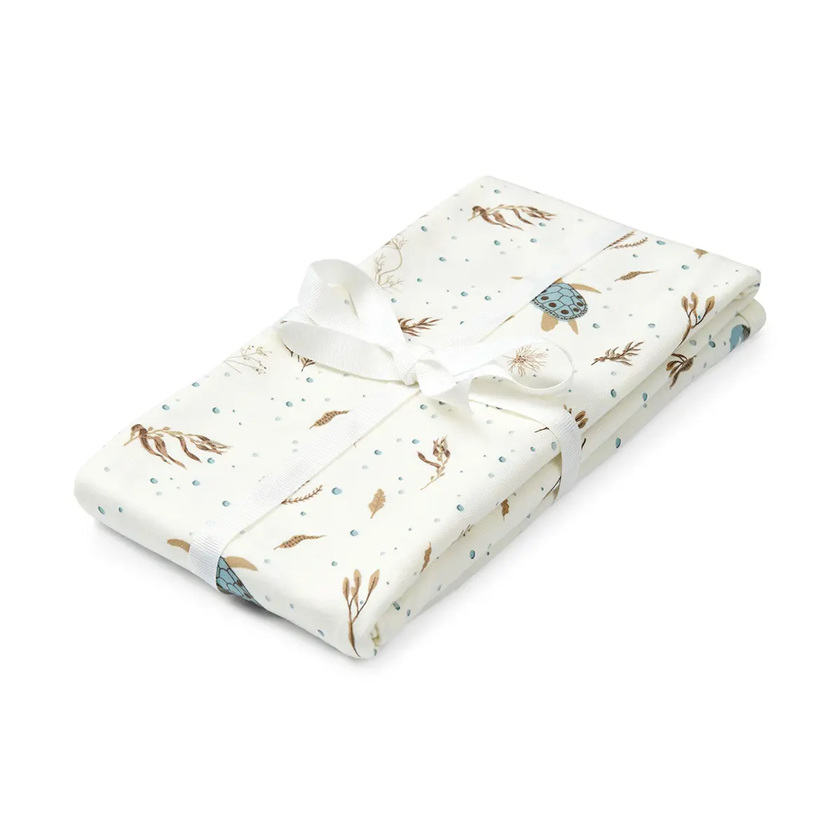 Cam Cam Jersey Wickeltuch „Sea Garden“, GOTS, 80x80cm