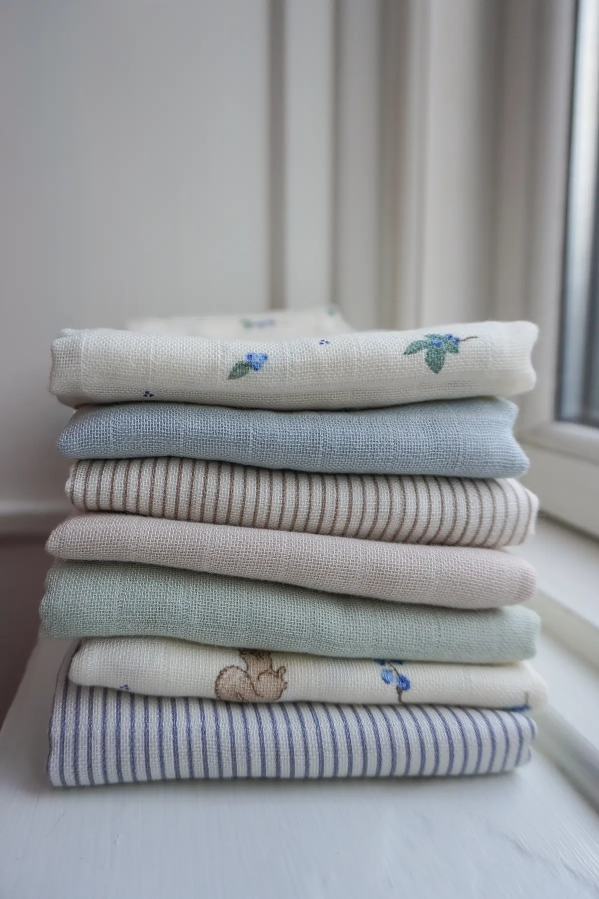 Cam Cam Musselintuch „Blueberries“, 2er-Set, GOTS, 70x70cm