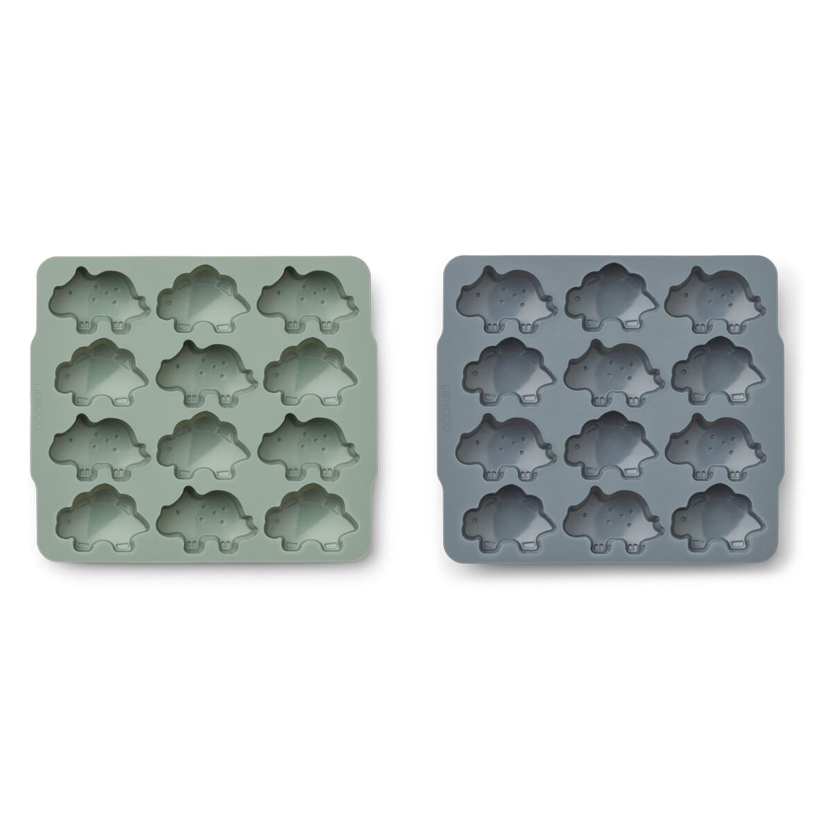 Liewood Sonny Eiswürfelformen „Peppermint / whale blue mix“, 2er-Set, Silikon