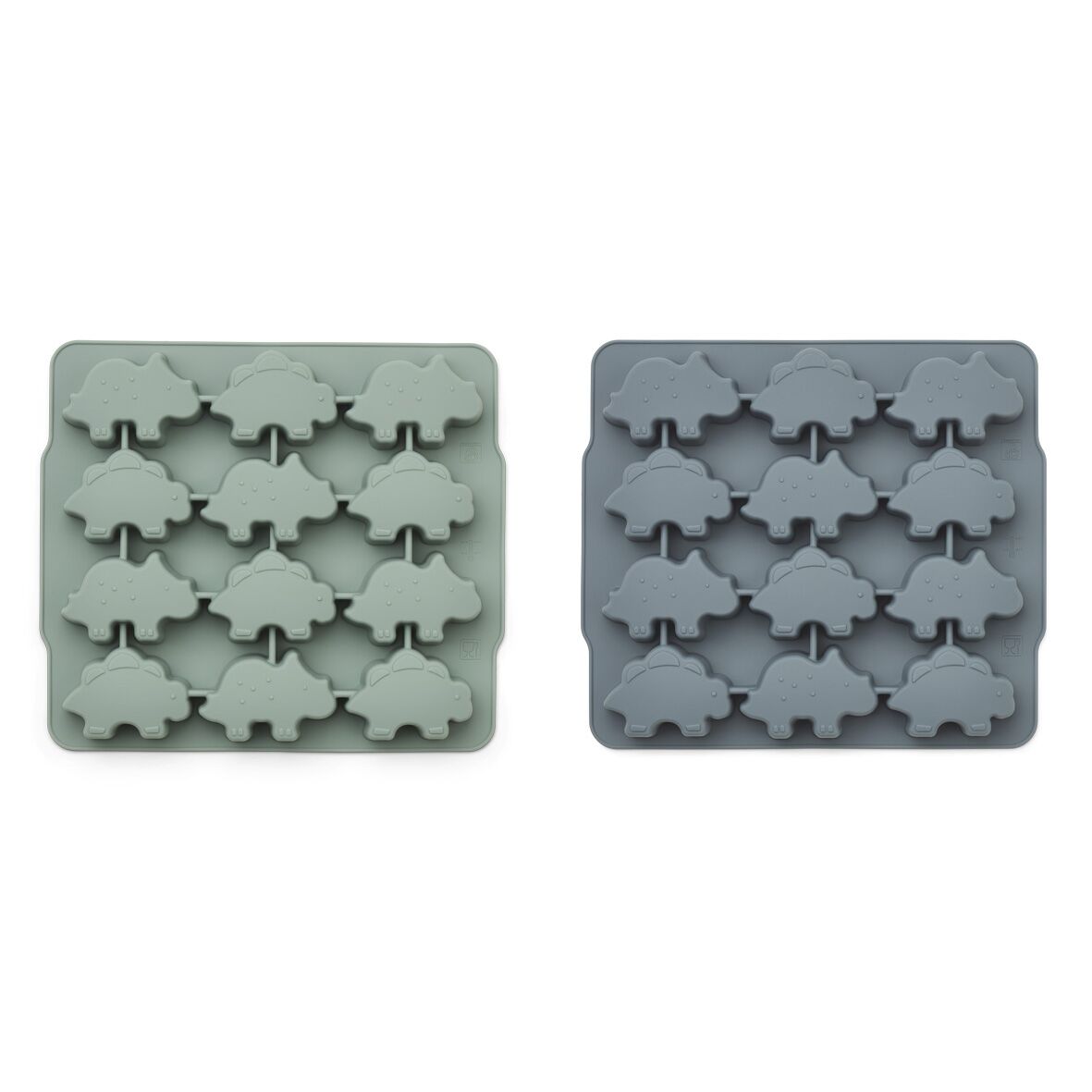 Liewood Sonny Eiswürfelformen „Peppermint / whale blue mix“, 2er-Set, Silikon