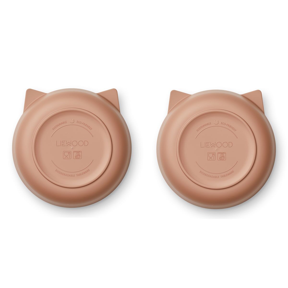 DELISTED Liewood Solina Kinderschüssel „Cat pale tuscany“, aus PLA, 2er-Pack – Bild 3