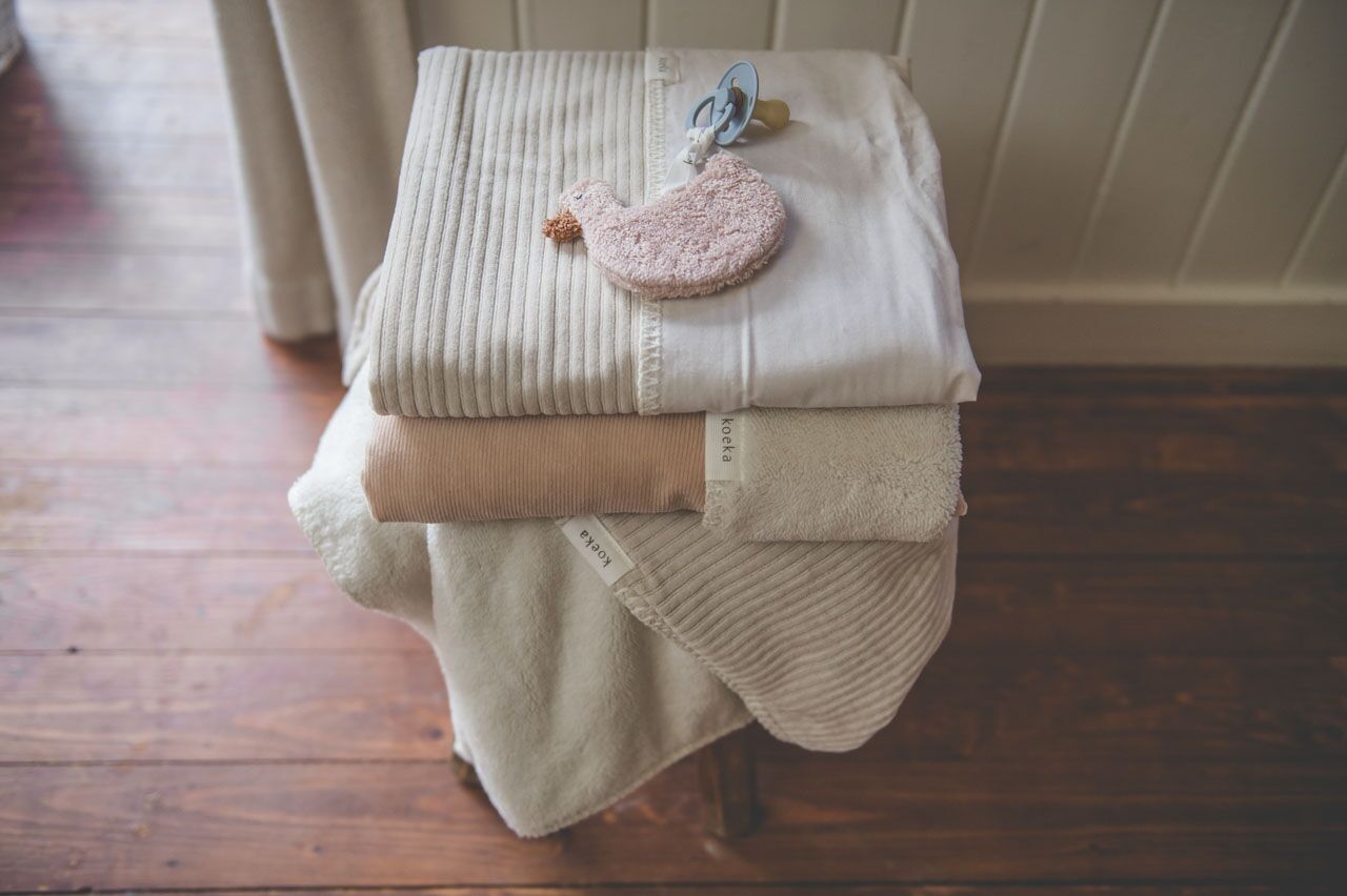 koeka Babydecke Oddi Plüsch „rosa salt“, 75x100cm – Bild 3