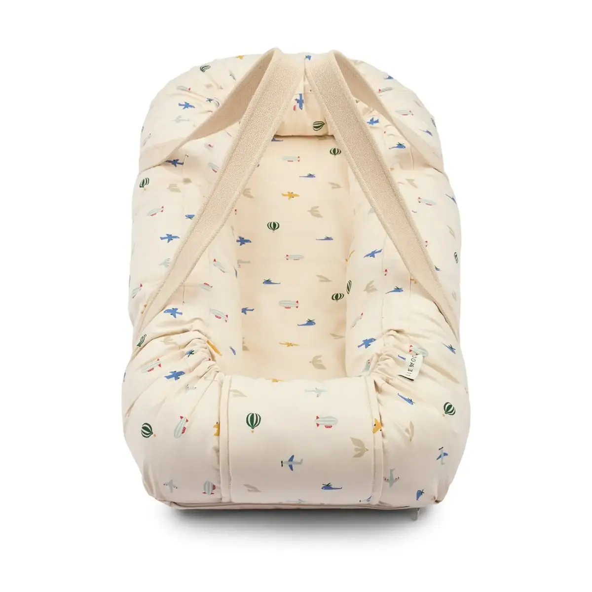 Liewood Gro Babylift / Babynest „Aviator / Ecru“, Bio-Baumwolle