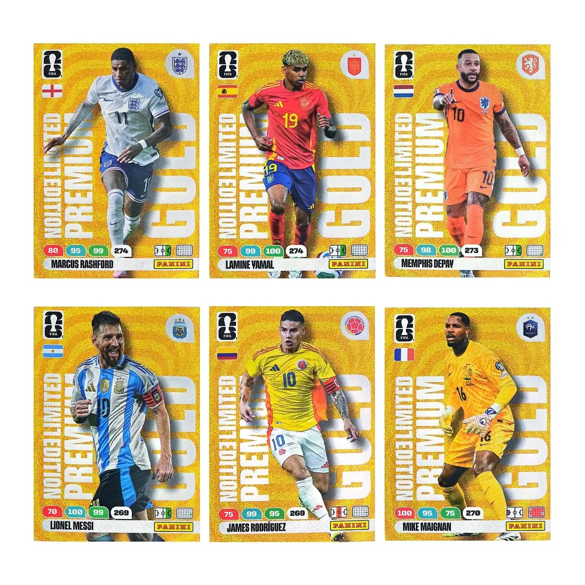 Panini FIFA WM 2026 Trading Cards – PREMIUM GOLD BOOSTER