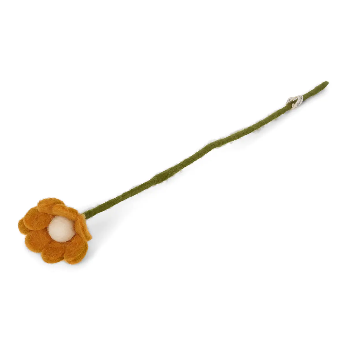 Gry & Sif Filzblumen „Anemone / Windröschen / senfgelb“ H30cm