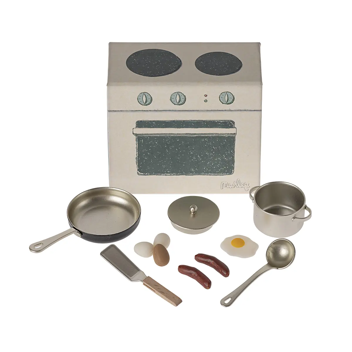 Maileg Kochset, Küche für Mäuse, 8x9cm