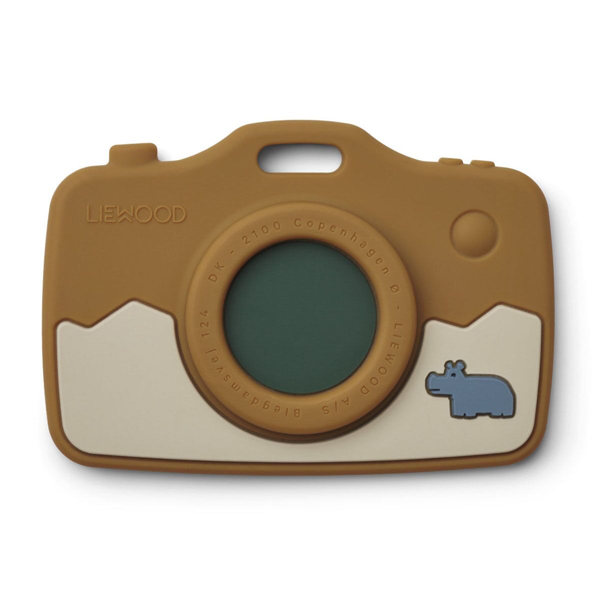 Liewood Spielzeugkamera Steven „Safari / Golden caramel multi mix“ aus Silikon