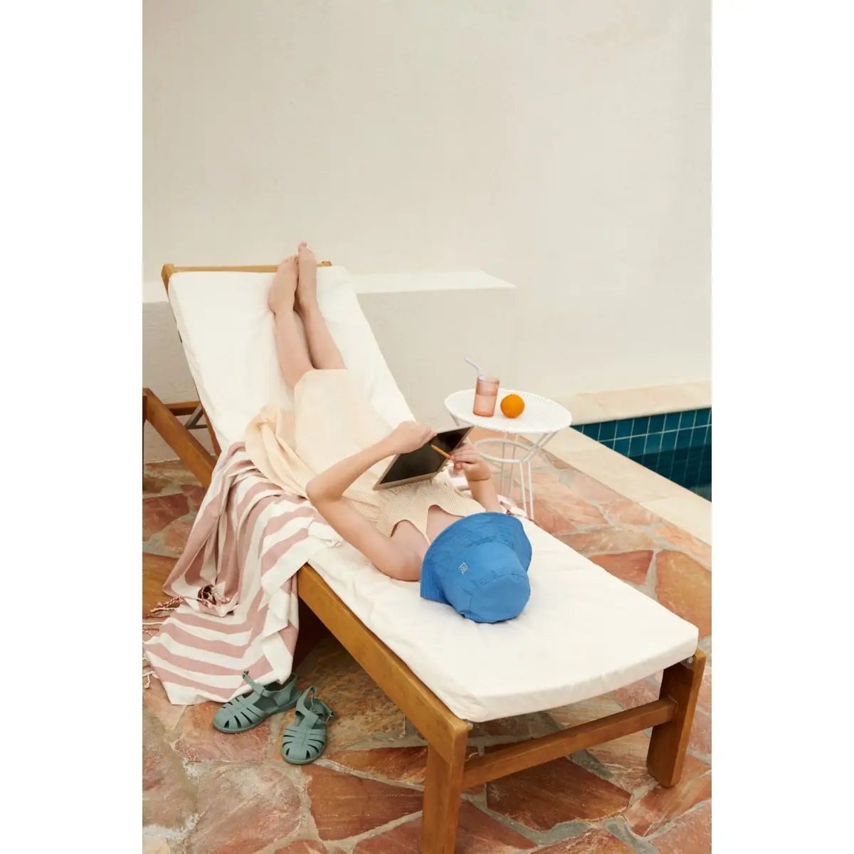 Liewood Magisches Zeichenbrett Zora „Tiger / Beach blue“, 10" LCD-Bildschirm – Bild 7