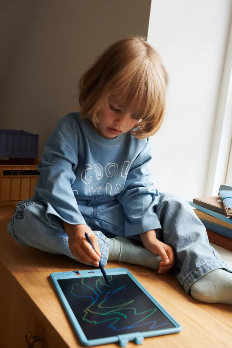 Liewood Magisches Zeichenbrett Zora „Tiger / Beach blue“, 10" LCD-Bildschirm