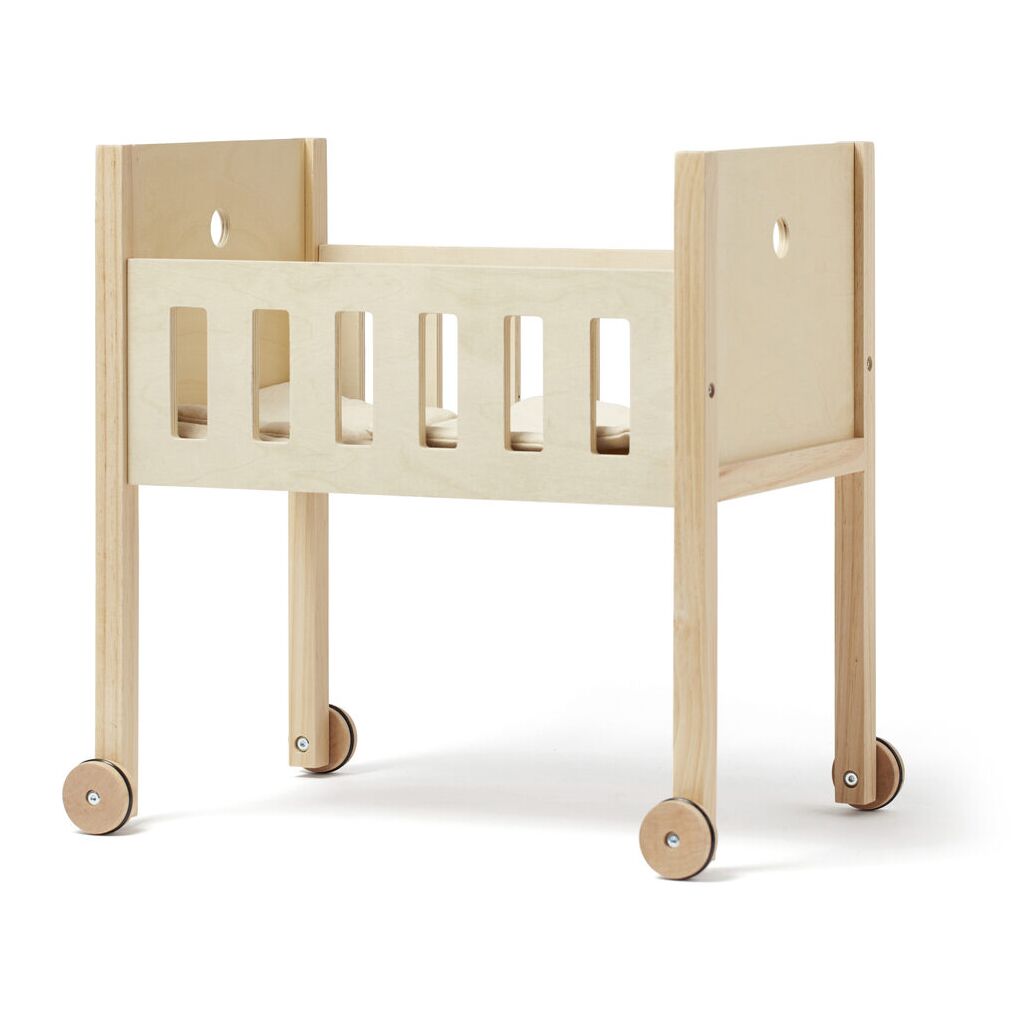 Kids Concept Puppenbett Natur seitlich