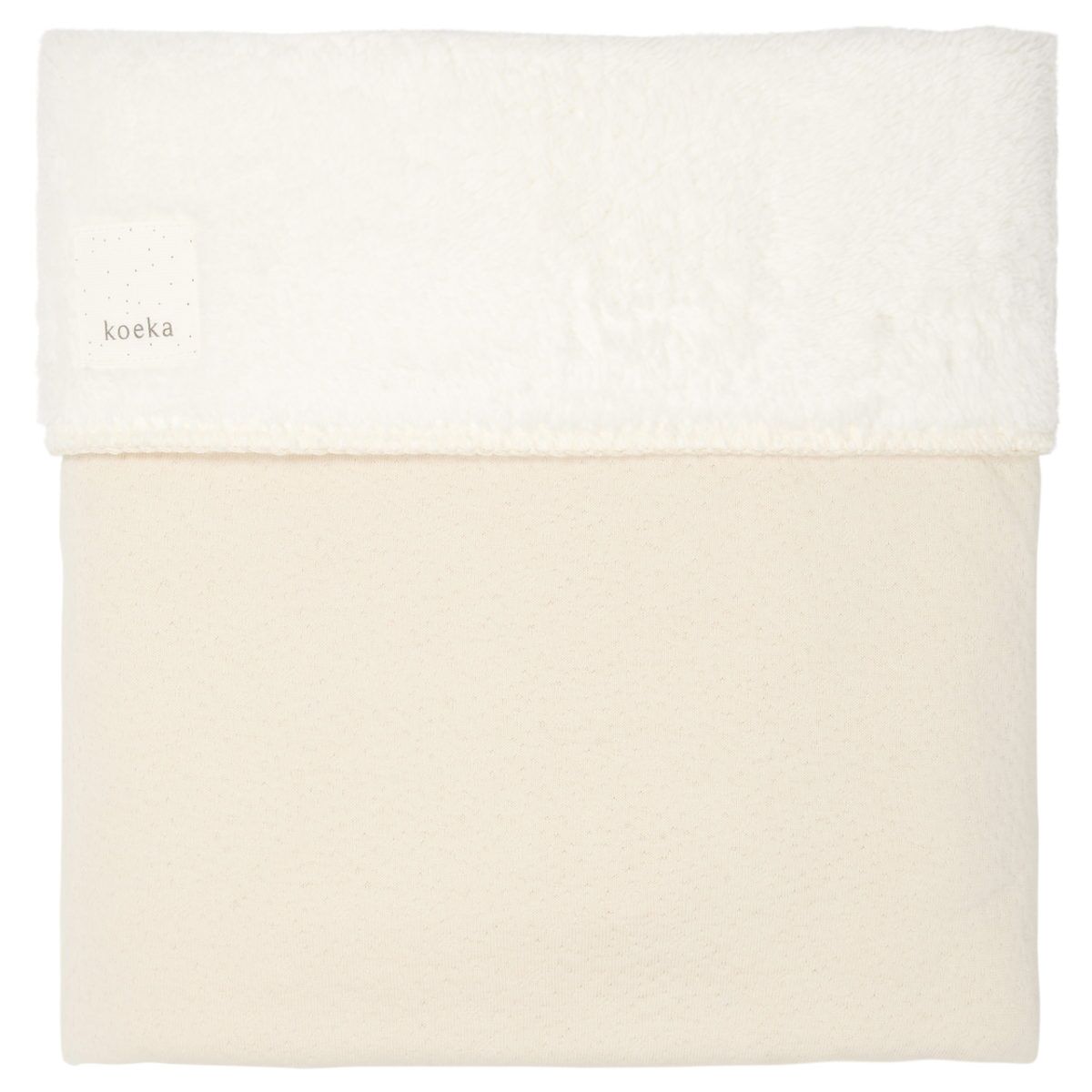 koeka Kinderdecke Plüsch Runa „warm white“, 100x150cm