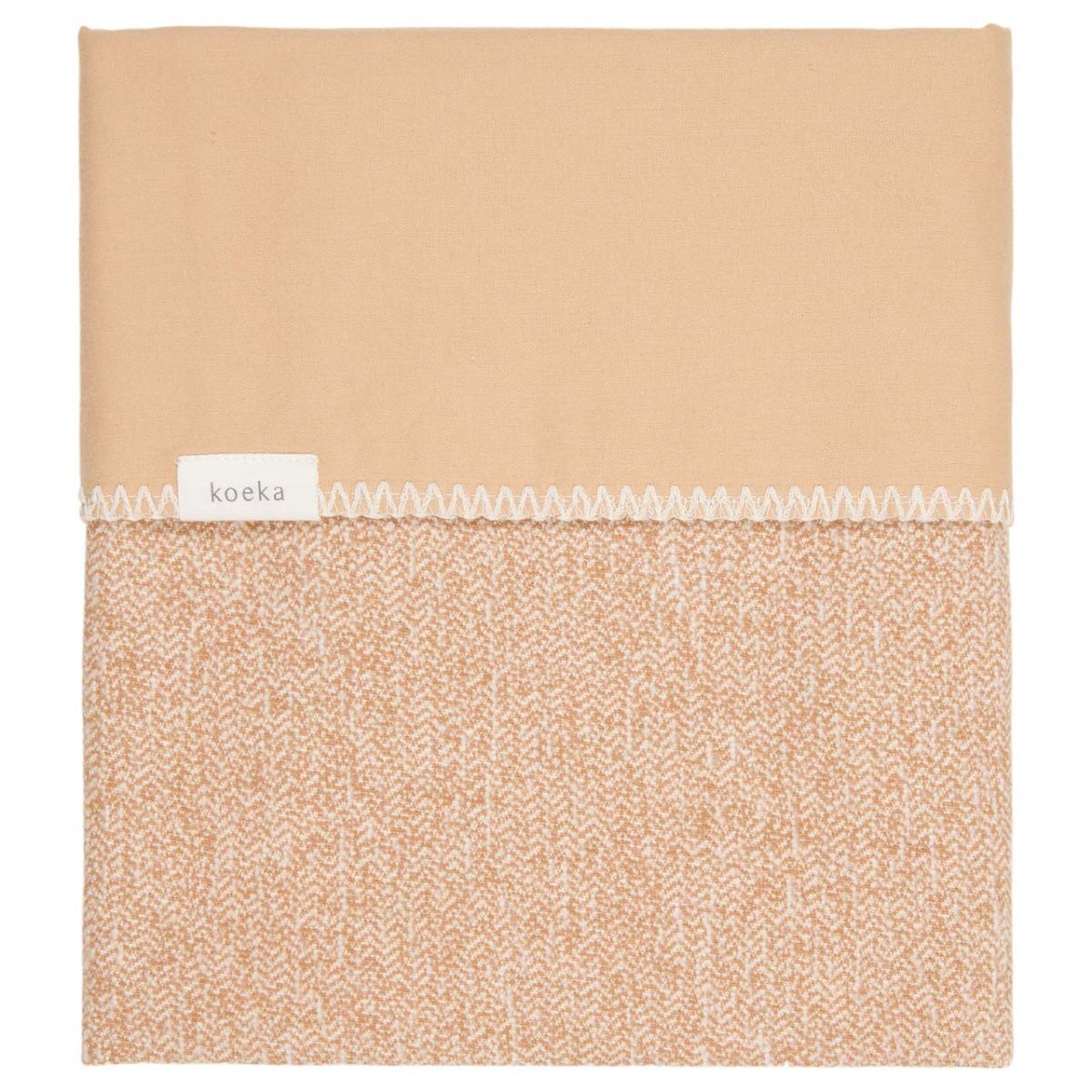 koeka Babydecke Vigo Fannel „caramel : soft caramel“, 75x100cm