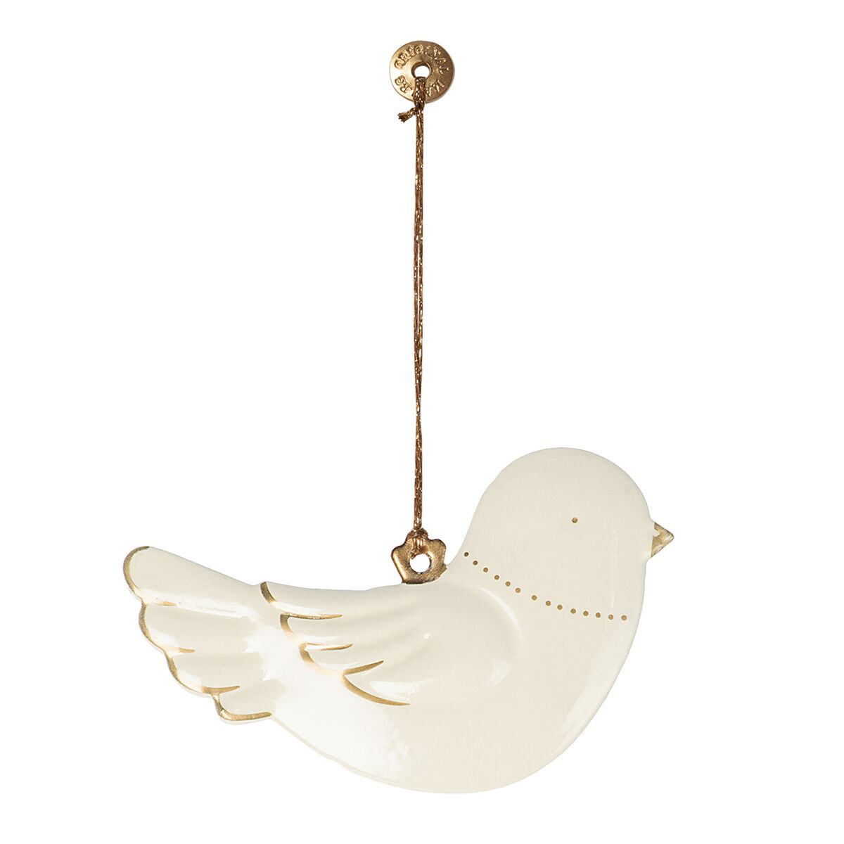 Maileg Weihnachtsbaumschmuck „Vogel“, Metall, 2er-Set, 4x7cm