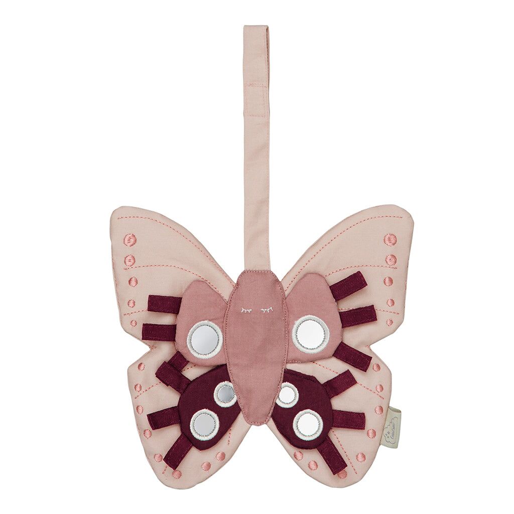 DELISTED Cam Cam Activity-Spielzeug Schmetterling „Dusty Rose“, OCS, 20x18cm