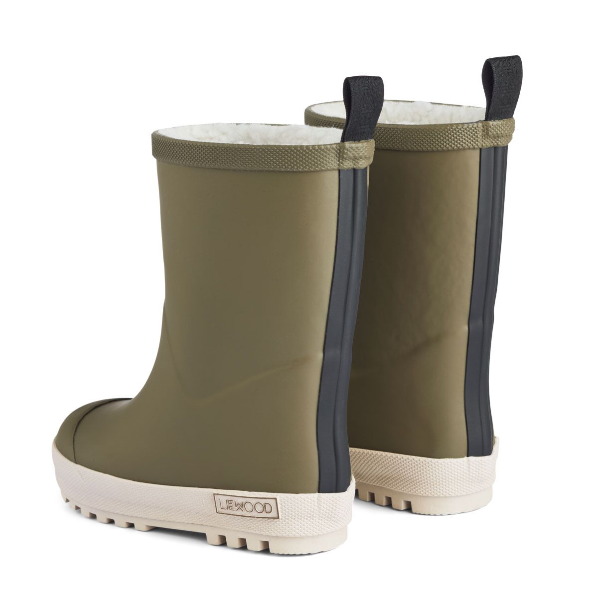 Liewood Mason Thermo-Regenstiefel „Khaki / Sand mix“, Teddyfutter, Gr. 22 – Bild 3
