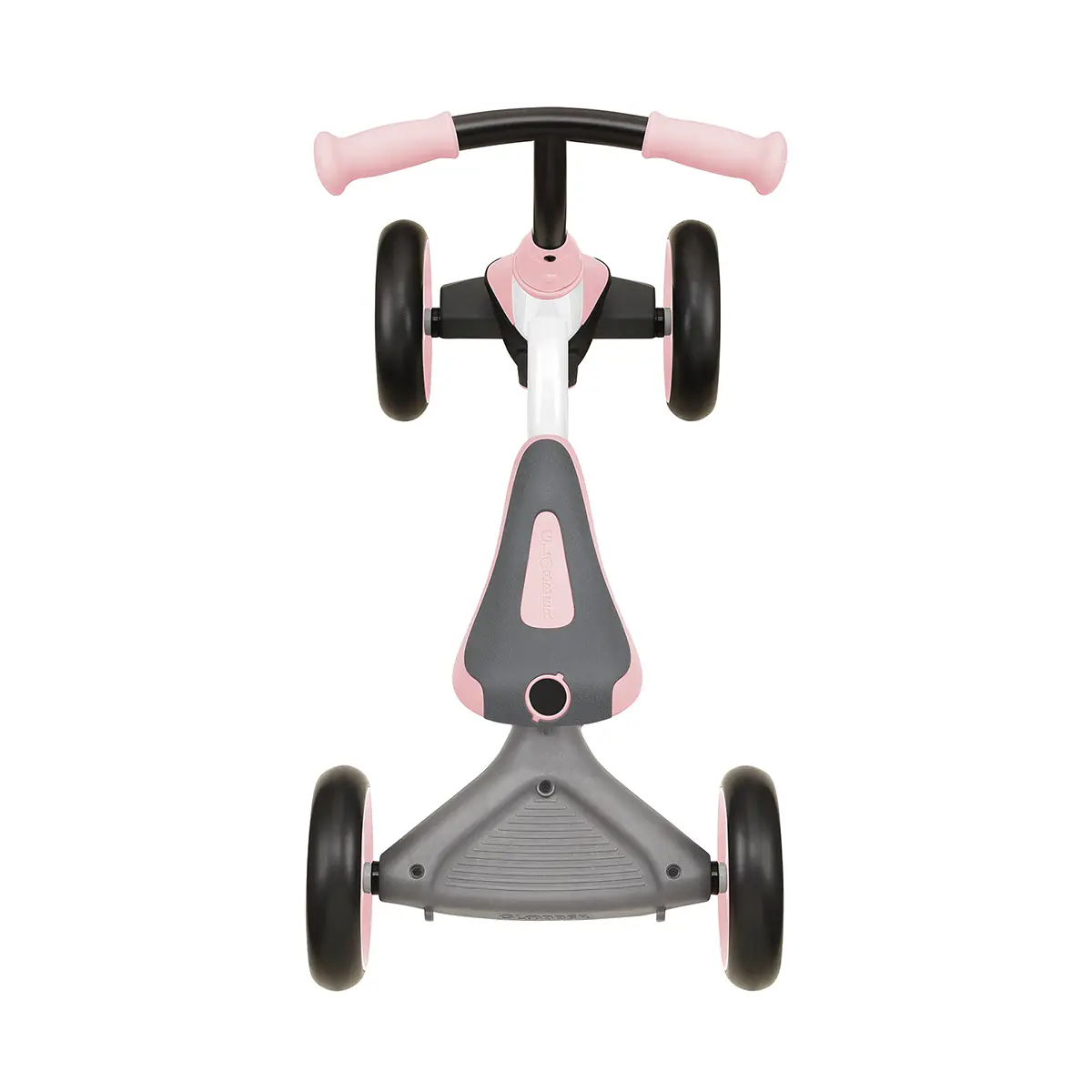 Globber Learning Bike 3-in-1 – weiß-pastellrosa, Lernrad, 1-3 Jahre