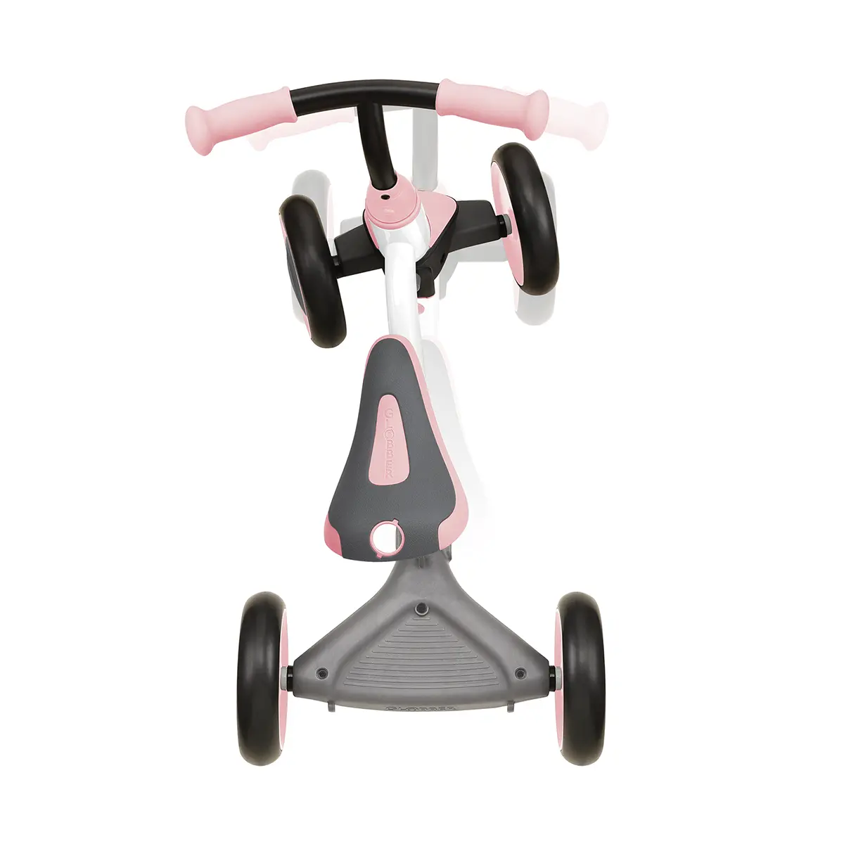Globber Learning Bike 3-in-1 – weiß-pastellrosa, Lernrad, 1-3 Jahre