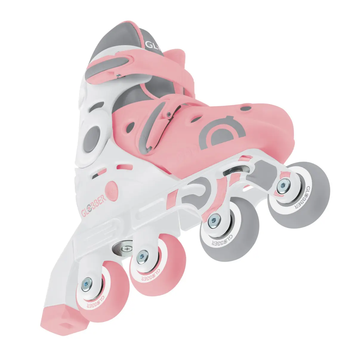 Globber Learning Inline Skate 2-in-1 pastellrosa, Gr. 26-29 – Bild 9
