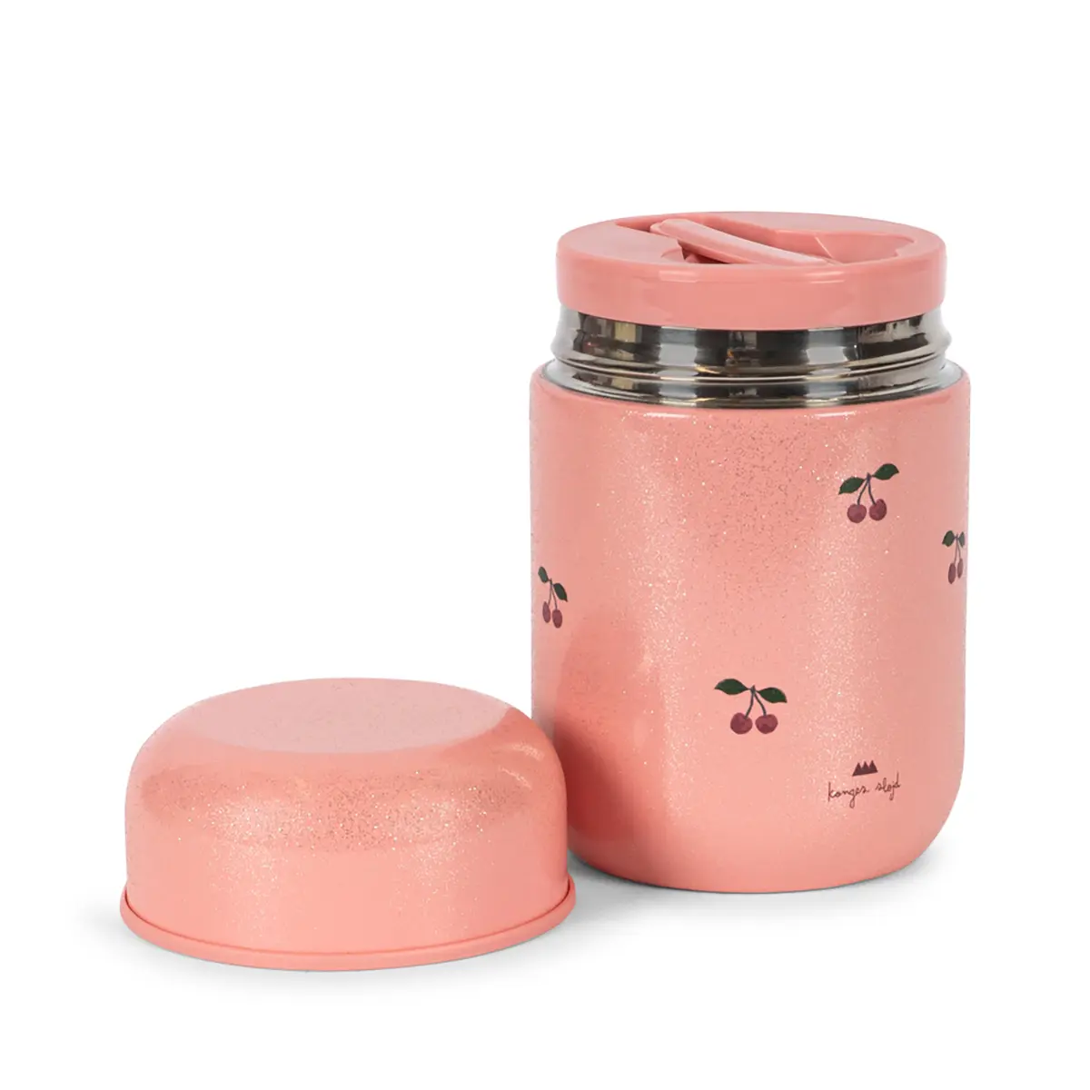 Konges Sløjd Edelstahl-Thermobehälter „Cherry Glitter“ 350ml